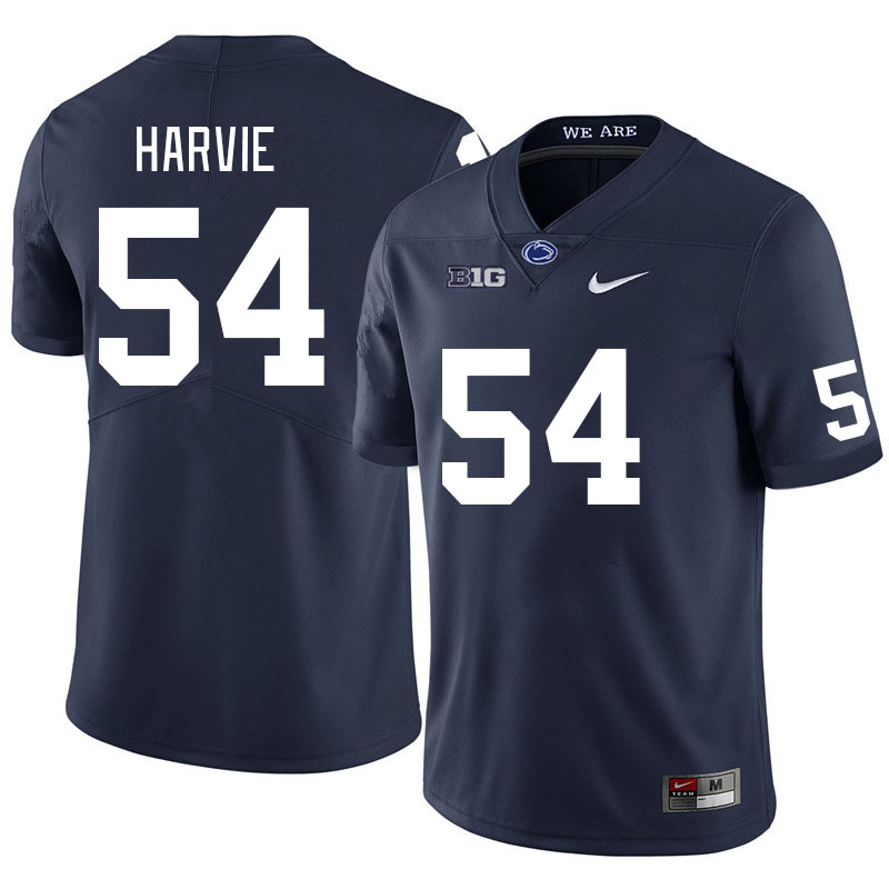 Men #54 Ian Harvie Penn State Nittany Lions College Football Jerseys Stitched Sale-Navy